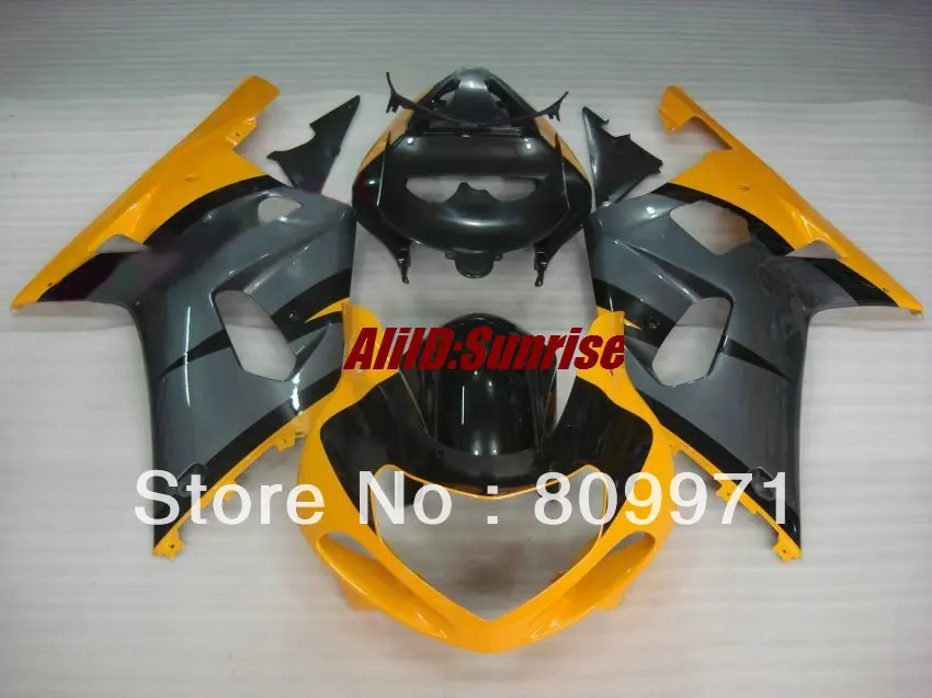 Желто черный обтекатель комплект для SUZUKI GSXR600 750 K1 01 02 03 GSXR750 2001 2002 2003|full fairings|suzuki