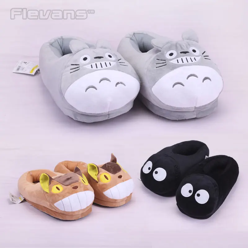 Us 9 31 17 Off My Neighbor Totoro Totoro Cat Buss Fairydust Plush Toys Dolls Cartoon Home House Winter Slippers For Children Women Men In Movies