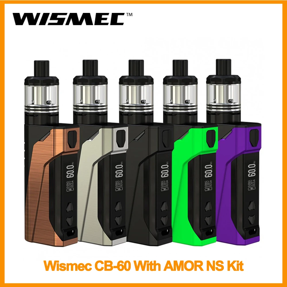 

France Warehouse Original WISMEC CB-60 with AMOR NS Kit Built in 2300mAh With 2ml/4ml Eliquid Atomizer WS03 Coils E-Cigarette