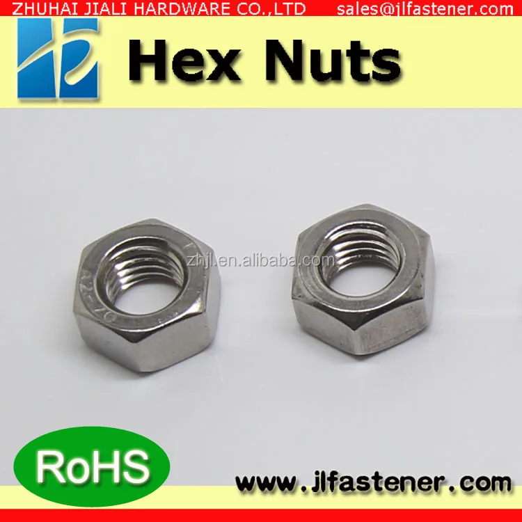 

M1.0,M1.2,M1.4 A2 Stainless Steel Hex Nuts, hexagon nut,50pcs