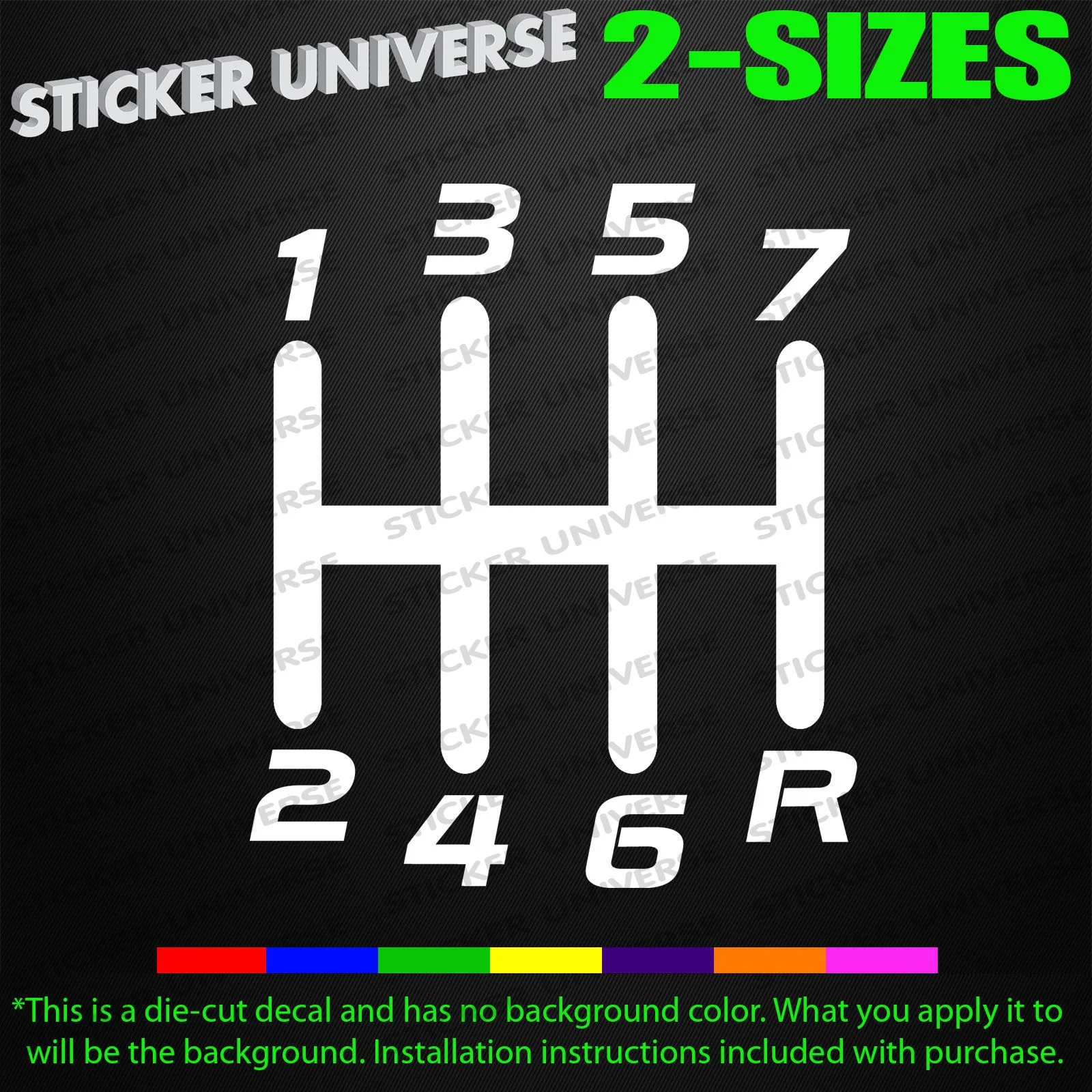 Car styling for 7 Speed Manual Transmission Car Window Decal Bumper