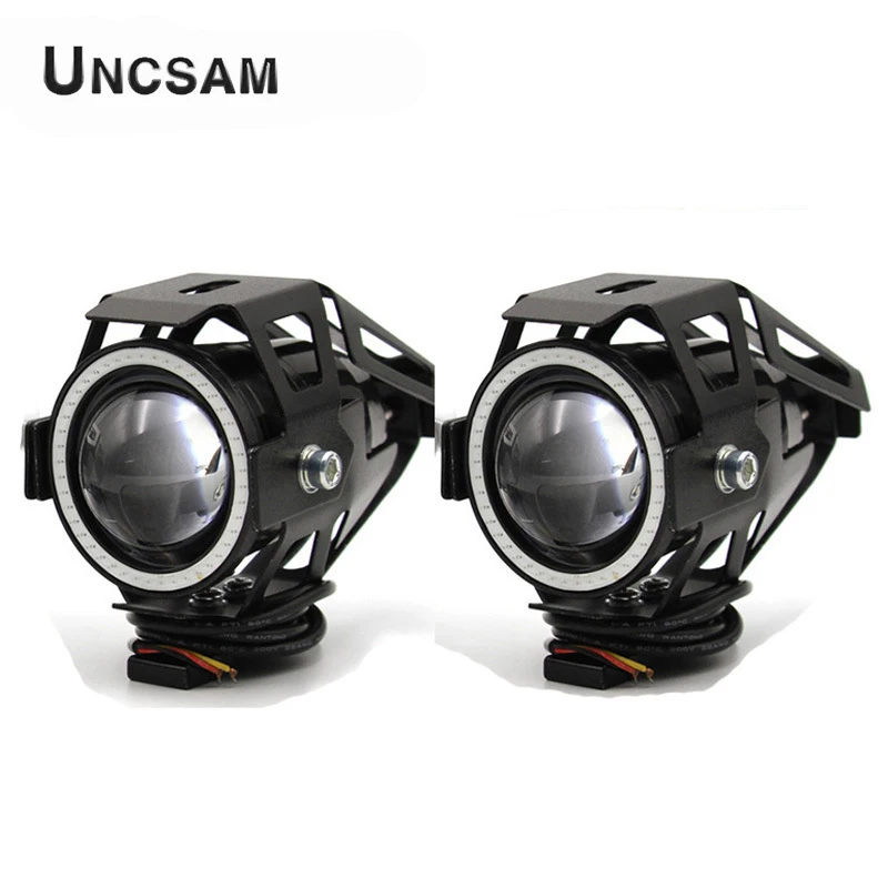

F External spotlight electric vehicle LED lamp motorcycle high light LED headlamp angel eye U7 laser gun car lamp super bright
