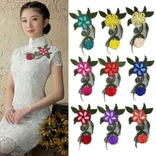 Аксессуары для одежды, вышивка, кружева, Трехмерная ткань, вышитая вышивка, свадебное платье, вышивка, паста, горячий Пион