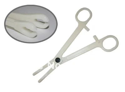 

Disposable Piercing Tool Pre-Sterilized Slotted Sponge Plastic Forceps