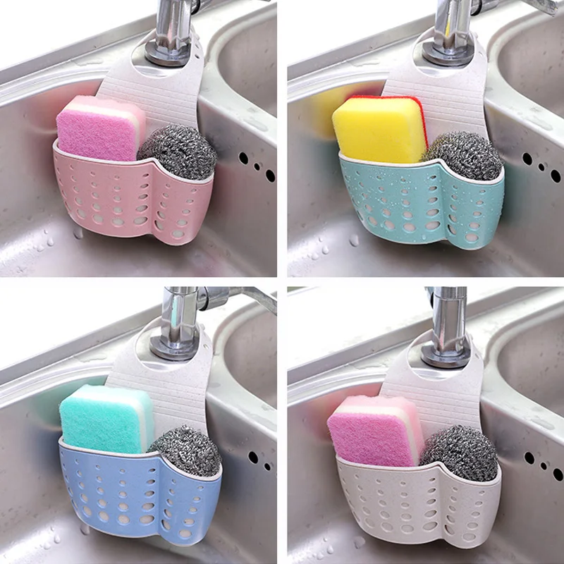 

kitchen Organizer Sink Kitchen Accessories Washing Sink Rack Sponge Drainer Bathroom Stand Kitchen Storage Suction Cup