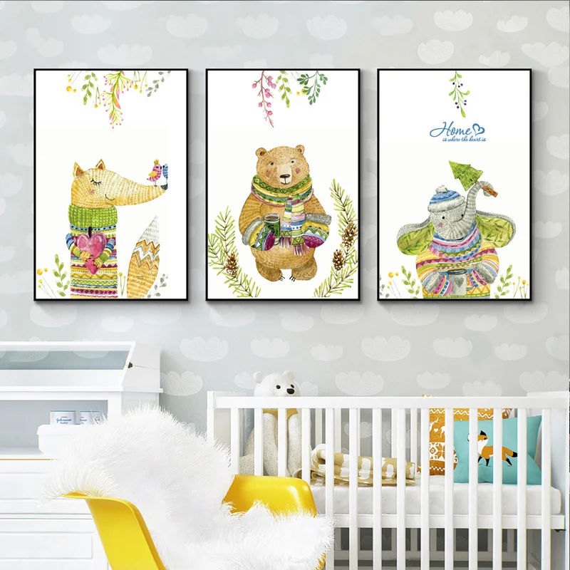 Simple Handpainted Posters And Prints Flower Animal New Design Painting Home Decoration Waterproof Ink Brand Wall Pictures | Дом и сад