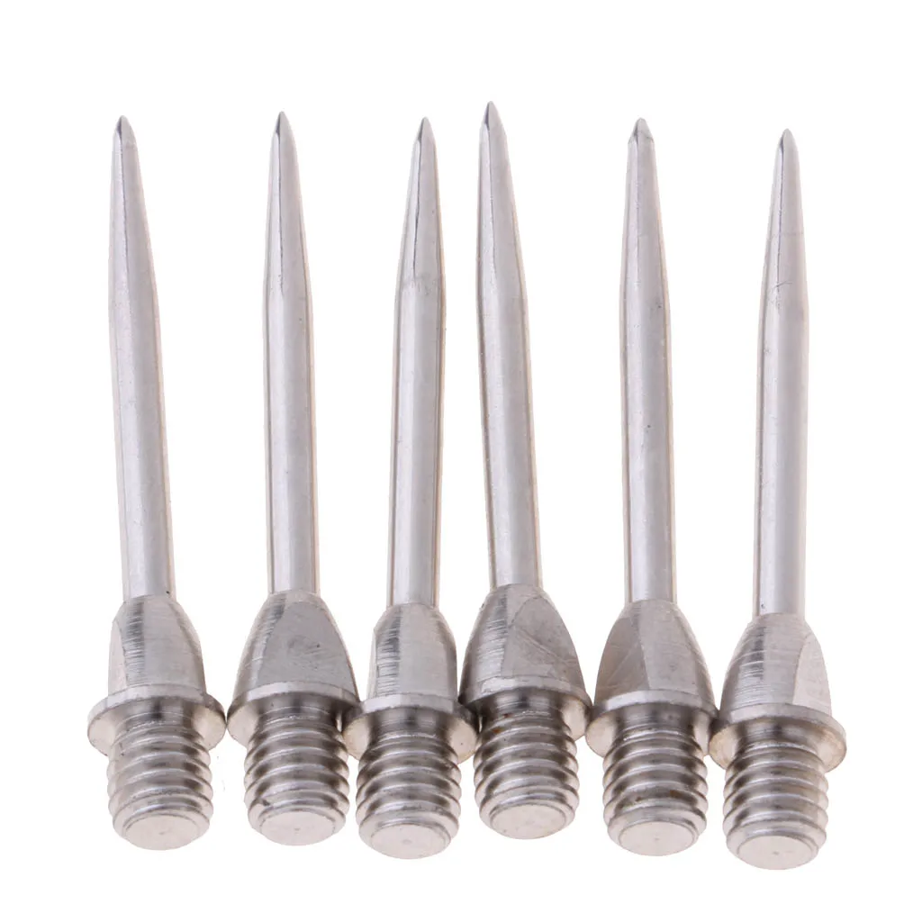 6Pcs Harrows Darts Steel Converter Points Soft Tips Replacement 2BA Thread Used for Steel Tip Darts Dart Accessories
