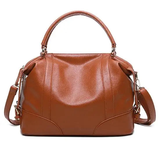 Лисохвост и Лилия женские мягкие сумки из искусственной кожи роскошные качественные повседневные сумки через плечо модные дизайнерские женские сумки через плечо - Цвет: Brown