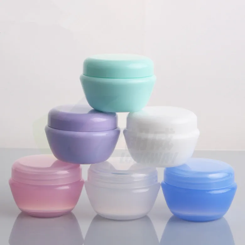 (48pcs/lot)5g,10g,20g,30g PP Hand cream Jar Empty cosmetics container
