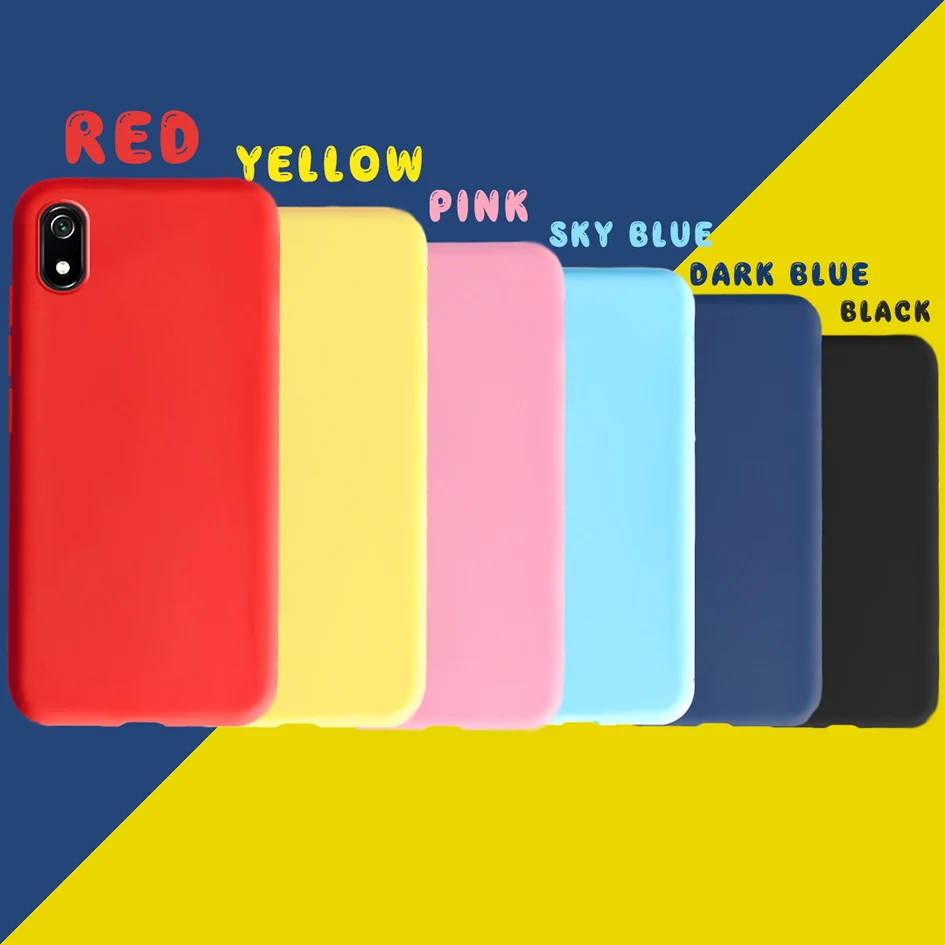 

For Xiaomi Redmi 7A Case Color TPU Silicone Rubber Soft Cover For Xiomi Xiaomi Redmi 7A Phone Cases Redmi7A Frosted Matte Fundas