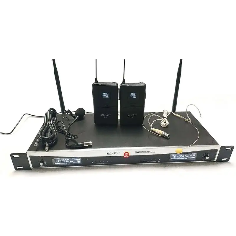 

Good Quality Pro Wireless Lapel Microphone UHF Microphone 2 Channel Very Clear Pro Wireless Lavalier Headset / Lavalier Mic