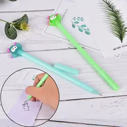 Kawaii Канцелярские ручки papelaria завод кактус из мягкой резины гелевая ручка Офис Школьные принадлежности