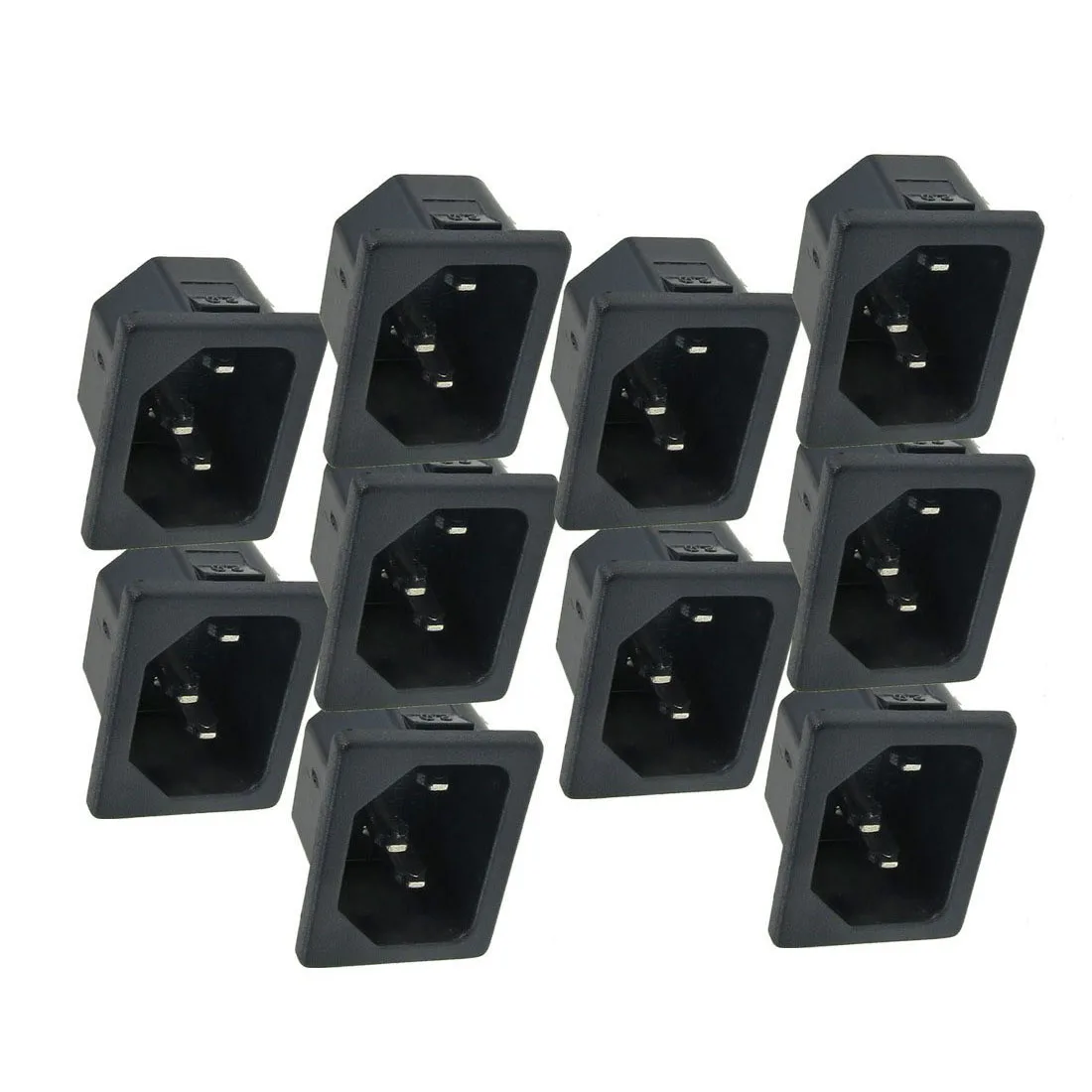 10 Pcs Electrical Cooker Replacement C14 Power Plug 250V 10A on