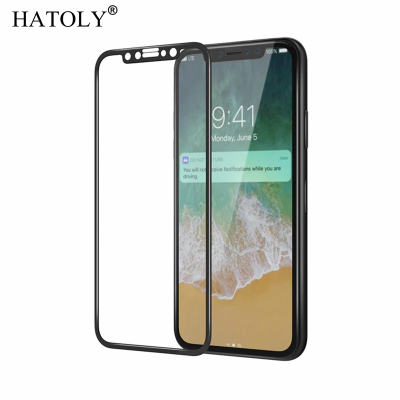 Full Coverage Glass For Apple iPhone X Screen Protector Tempered Glass