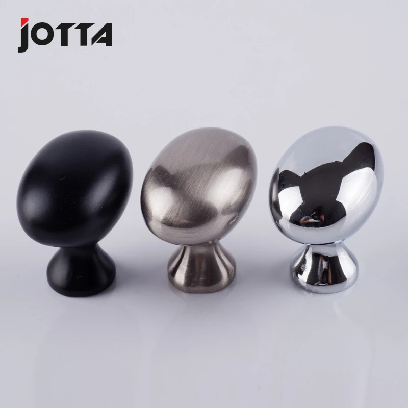 

Bright chrome oval single-hole furniture door handle modern minimalist drawer cabinet cabinet door handle cabinet handle