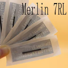 100 шт 7RL Мерлин татуировки иглы для бровей игла для тату-машинки для постоянного макияжа бровей губ для аппарата Merlin поставка