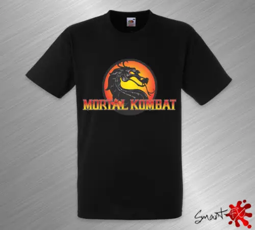 Футболка премиум класса Mortal Kombat игровой жанр 100% хлопок свободная посадка крутая