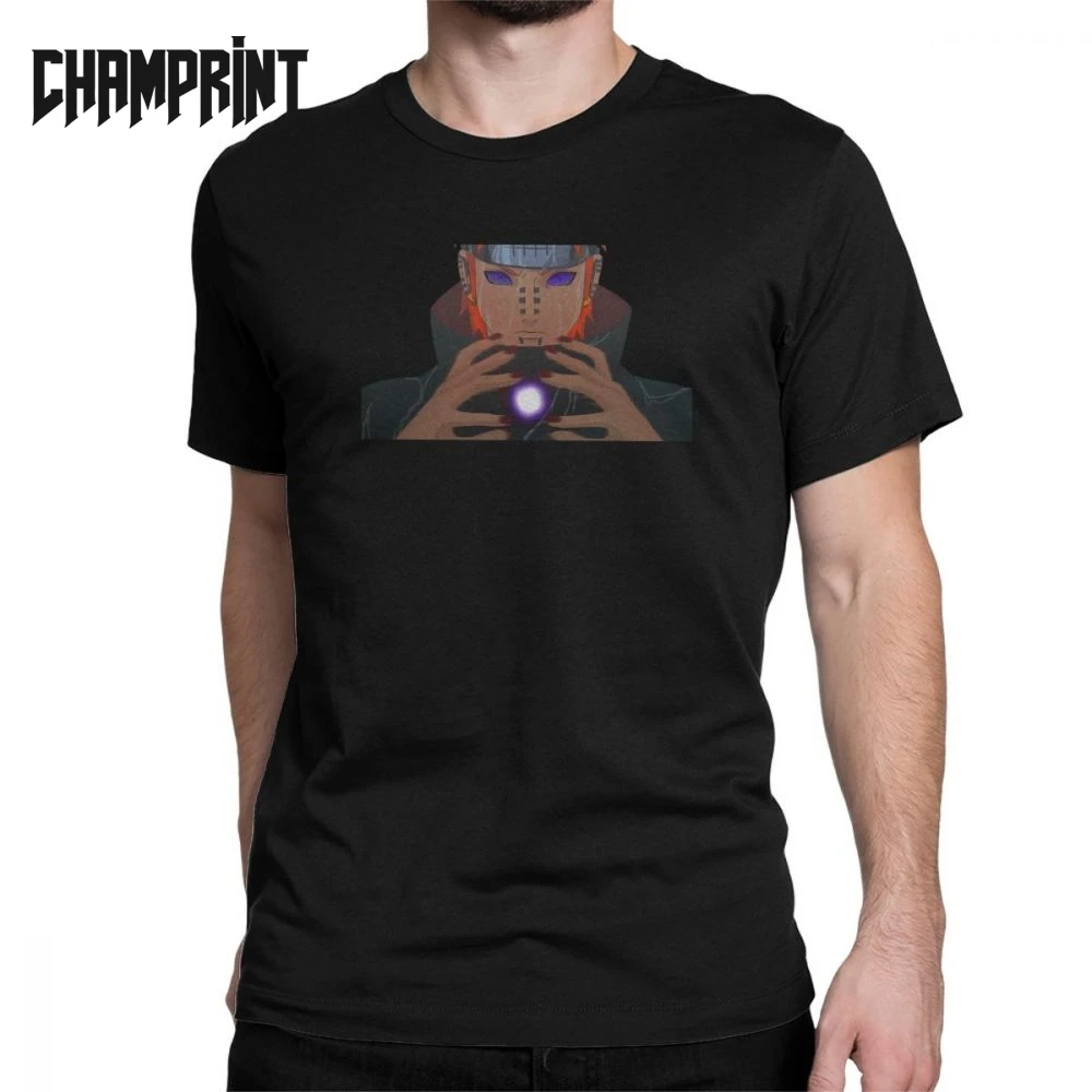 

Pain Naruto Uzumaki Akatsuki Itachi Uchiha T-Shirts for Men Vintage 100% Cotton Tee Shirt Short Sleeve T Shirt Gift Idea