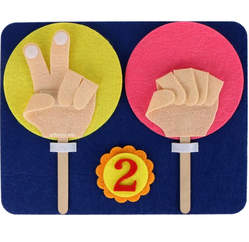 Children Maths Toys Finger Counting 1-10 Learning Kindergarten Mathematics Educational Toy Finger N - 32998164881