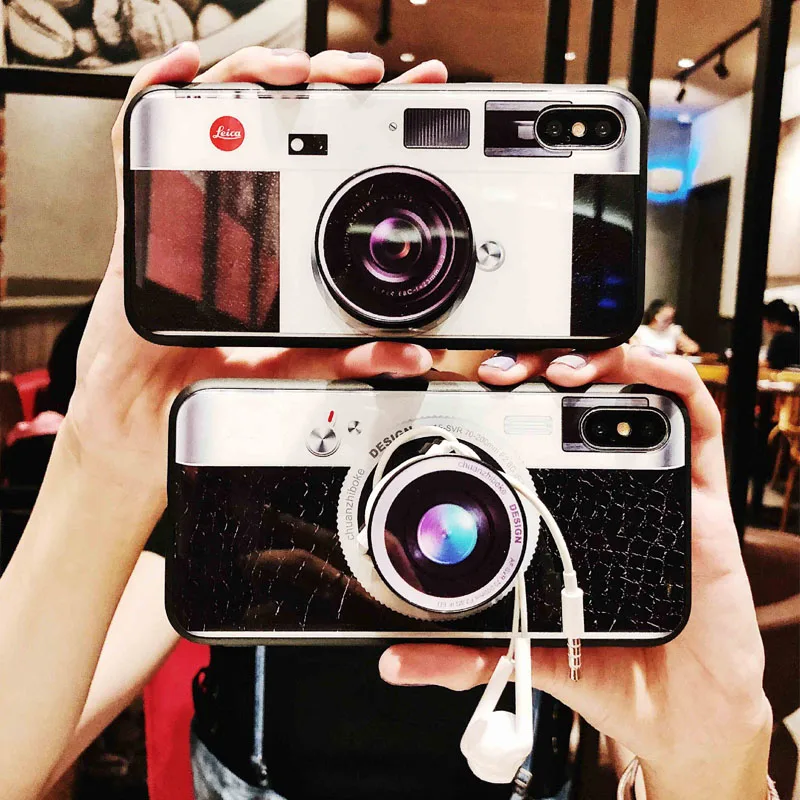 JiBan Retro Camera Airbag Holder Mobile Case For iPhone 6