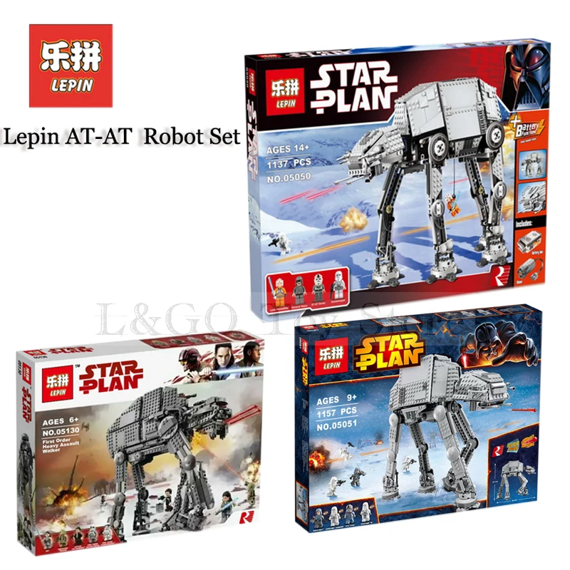 

Lepin Star Wars Set AT-AT Robot 05050 05051 05130 Compatible Legoing 10178 75054 75189 Model Building Kits Blocks Bricks Boy Toy