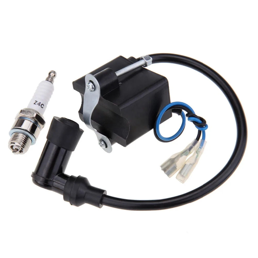 Ignition Coil + Spark Plug Gy6 49cc-80cc 2-stroke Engine Motorized Bicycles | Автомобили и мотоциклы