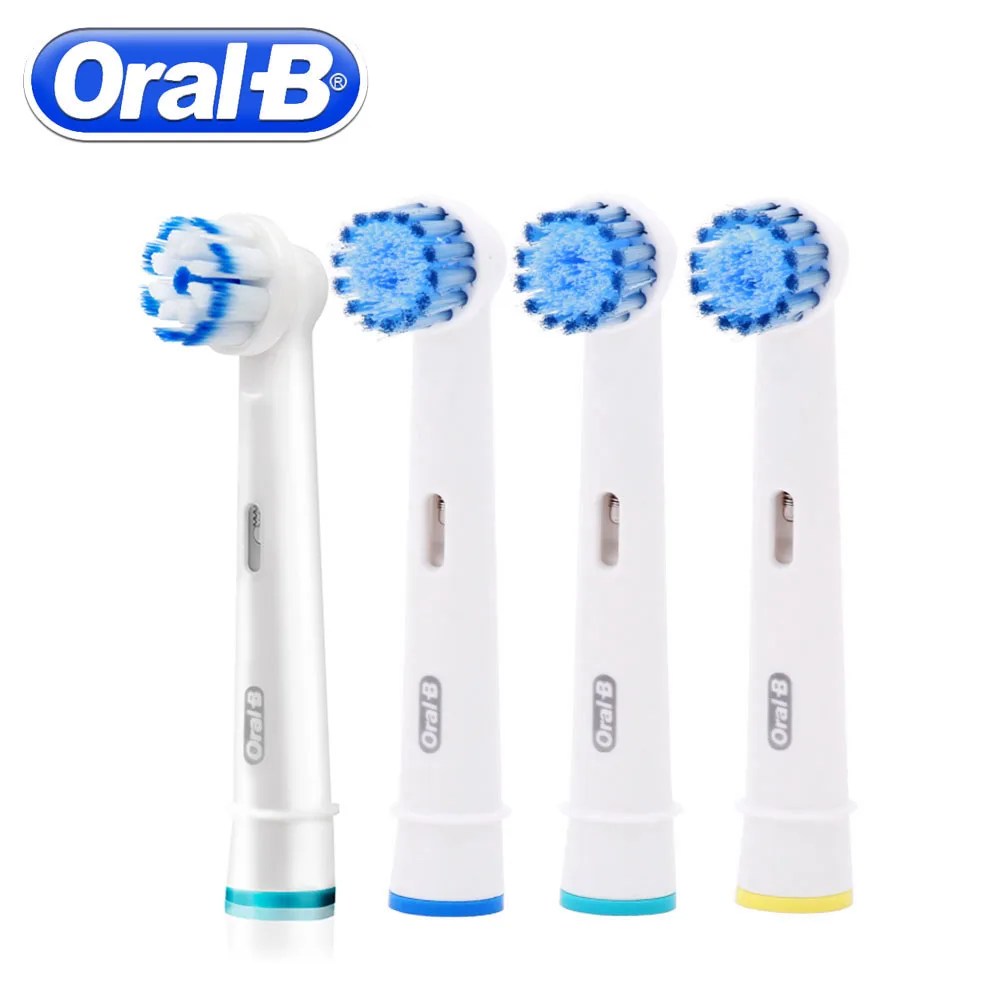 Comprar 4 unds pack Oral B sensible reemplazo del cepillo de dientes eléctrico cabeza para Oral B vitalidad cepillo de dientes eléctrico cabeza
