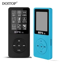 DOITOP MP4 плеер 80 часов воспроизведения музыки 1," экран HIFI Звук MP4 портативный аудио видео плеер с электронной книгой подарок 8 Гб карта памяти
