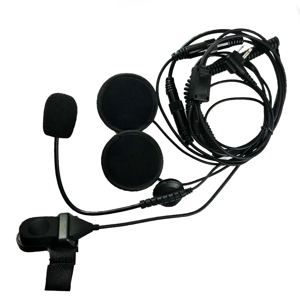 PTT Headset Helm Sepeda Motor Mikrofon 
