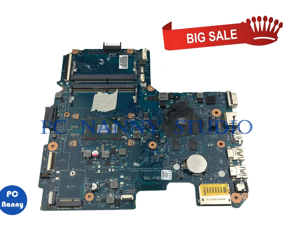 

PC NANNY FOR HP 14-AM Laptop motherboard 6050A2822501-MB-A01 SR2ZU i7-7200 with Graphics chip tested