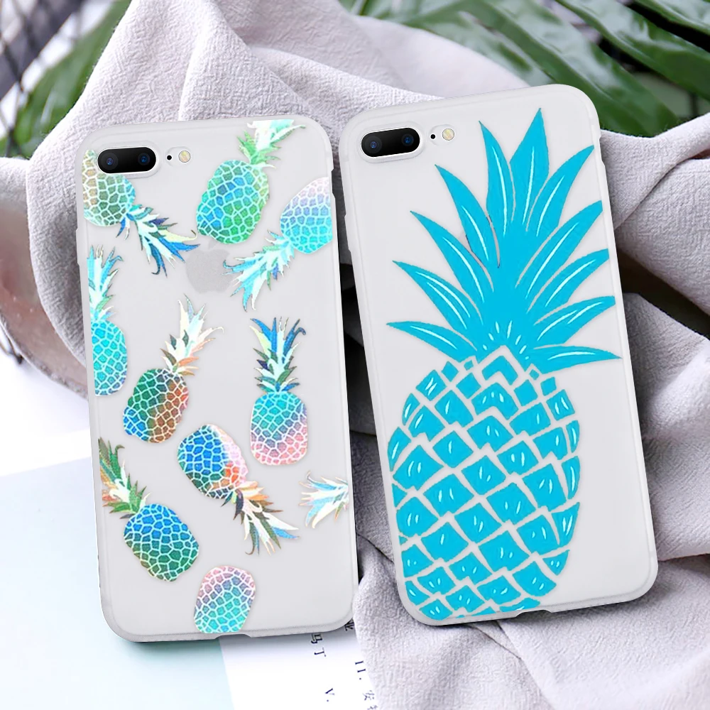 

Pineapple White matte Coque For Huawei Honor 8X 9 Lite 10 Play View 20 Mate 10 Lite Y6 2017 Y9 2018 2019 nova 3 4 TPU Cover Case