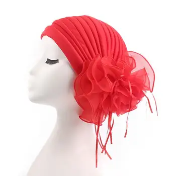 

5PCS 2019 Women Muslim Flower Bonnet Islamic Arab Ruffle Cap Underscarf Inner Cap Turban Head Wrap Ethnic Hat New Random Color