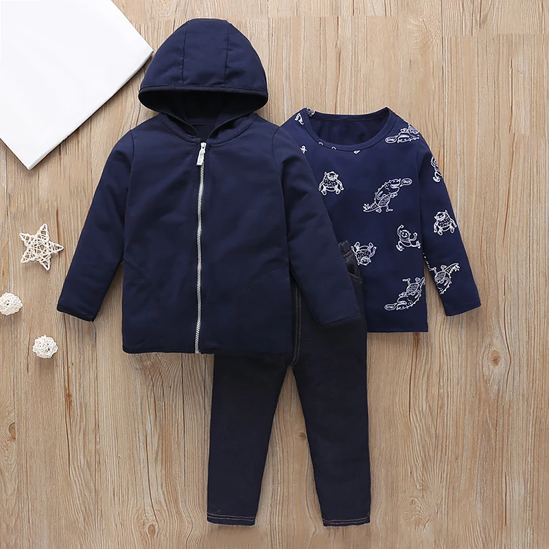 

3PCS Infant Baby Kids Clothing Set Winter Children Tracksuits for Boys Girls Casual Sport Suits Spring Autumn Kids Clothing Suit