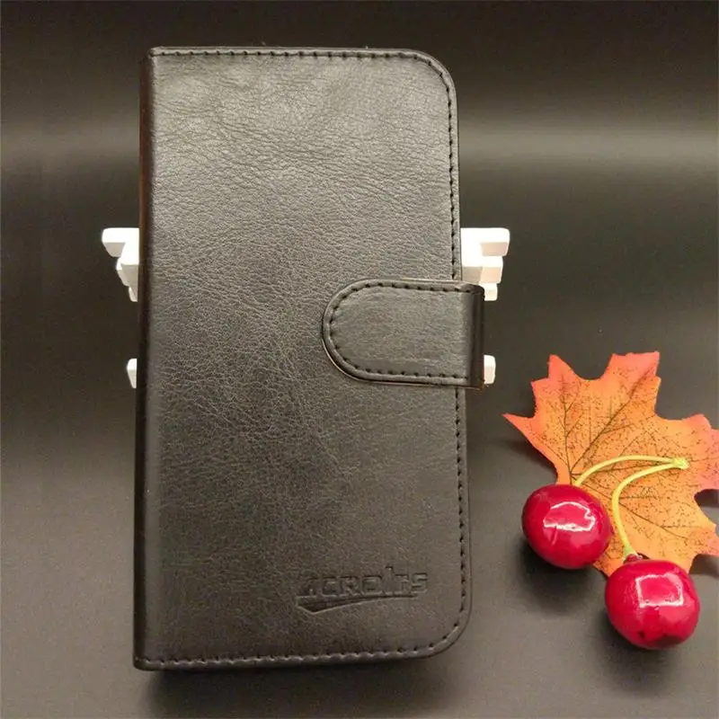 6 цветов супер! Maxcom Smart MS514 чехол " модный Индивидуальный кожаный Эксклюзивный Уникальный защитный специальный чехол для телефона+ отслеживание посылки - Цвет: Black