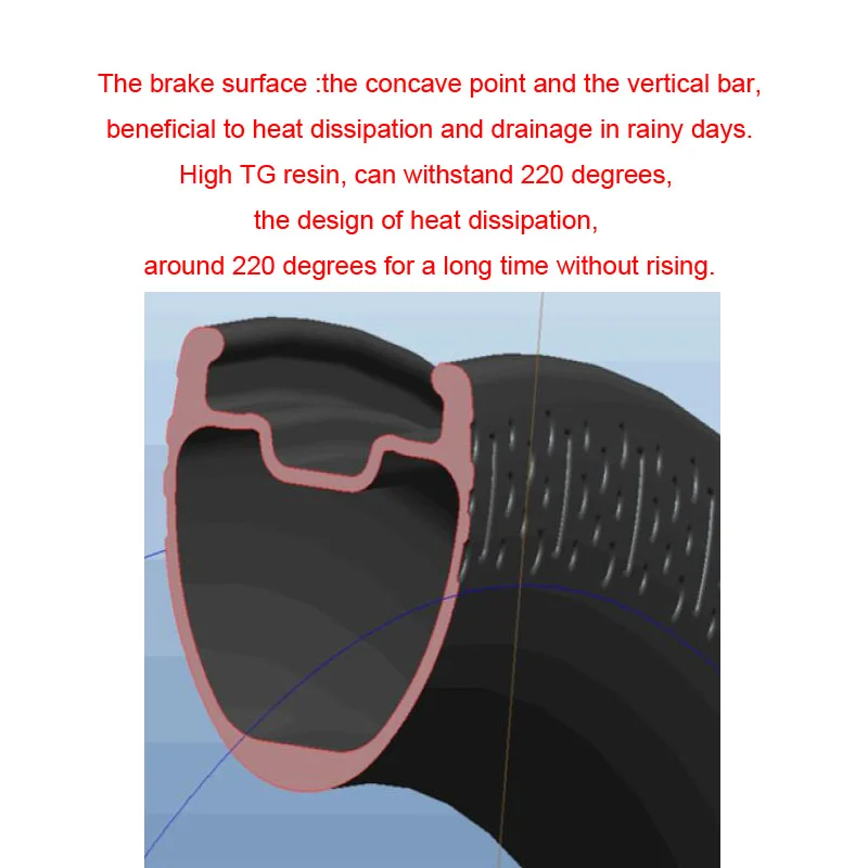 440 г 700C 30 мм Дорожный велосипед бескамерная шина обод v-тормоз специальная тормозная поверхность дизайн высокого TG Смола выдерживает 220 градусов