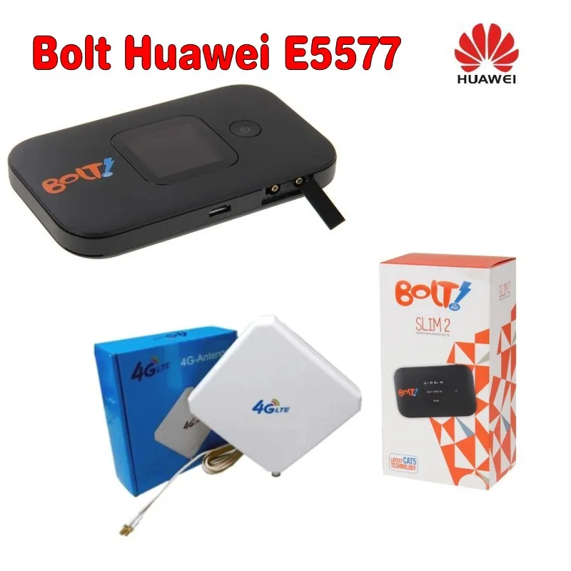 Мобильный Wi Fi роутер HUAWEI E5577 4G LTE с поддержкой FDD и TDD сети плюс двумя разъемами TS9 35