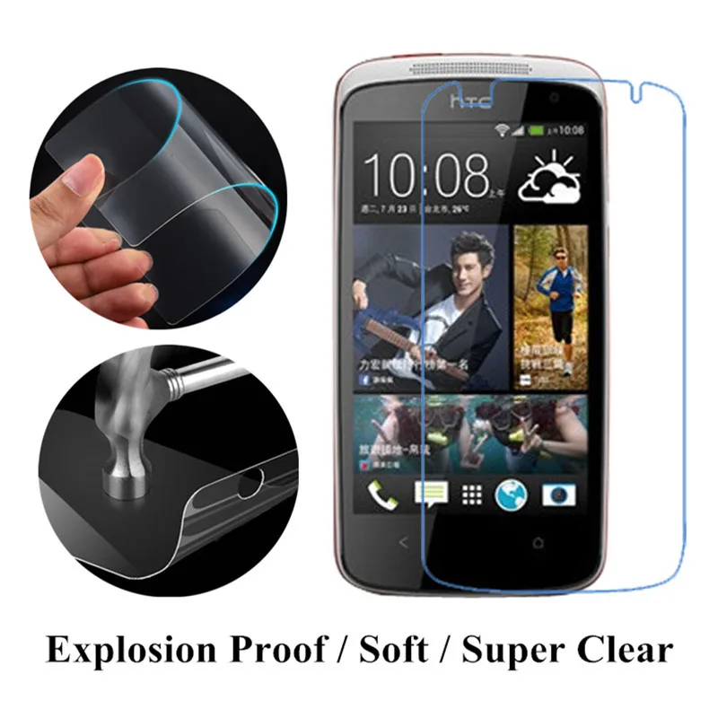 Взрывозащищенная нано-защитная пленка для HTC Desire 600 606W 500 601 400 300 210 516 316 816 616 510 320 без