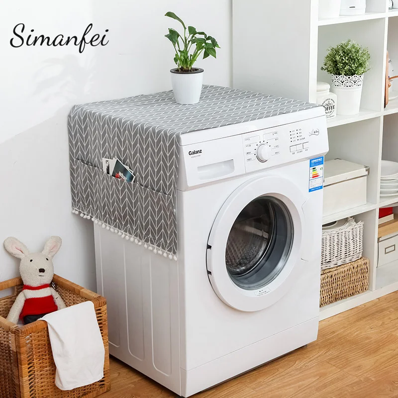 Simanfei бытовой водонепроницаемый пылезащитный чехол для холодильника с сумкой для хранения кухонные аксессуары для стиральных машин