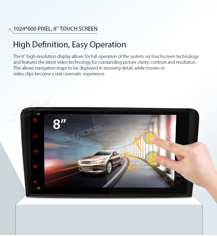 Clearance 8" Octa-Core Android 8.1 OS Car Multimedia Navigation GPS Radio for Audi A3 2003-2012 & Audi S3 2006-2012 & Audi RS3 2011-2012 6 Clearance 8" Octa-Core Android 8.1 OS Car Multimedia Navigation GPS Radio for Audi A3 2003-2012 & Audi S3 2006-2012 & Audi RS3 2011-2012 6