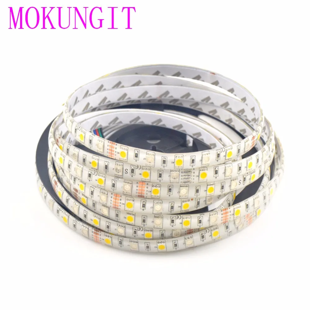 5 м DC12V RGBW 5050 SMD светодиодный светильник RGB+ CW(RGB+ холодный белый) RGB+ WW(RGB+ теплый белый) 60 Светодиодный s/M 300 светодиодный гибкий светильник