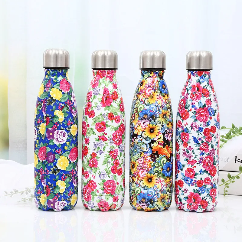 

Balleenshiny 500ML Water Bottle Vacuum Insulated Flask Thermal Sport Chilly Hot Cold Cup 304 Stainless Steel Thermos