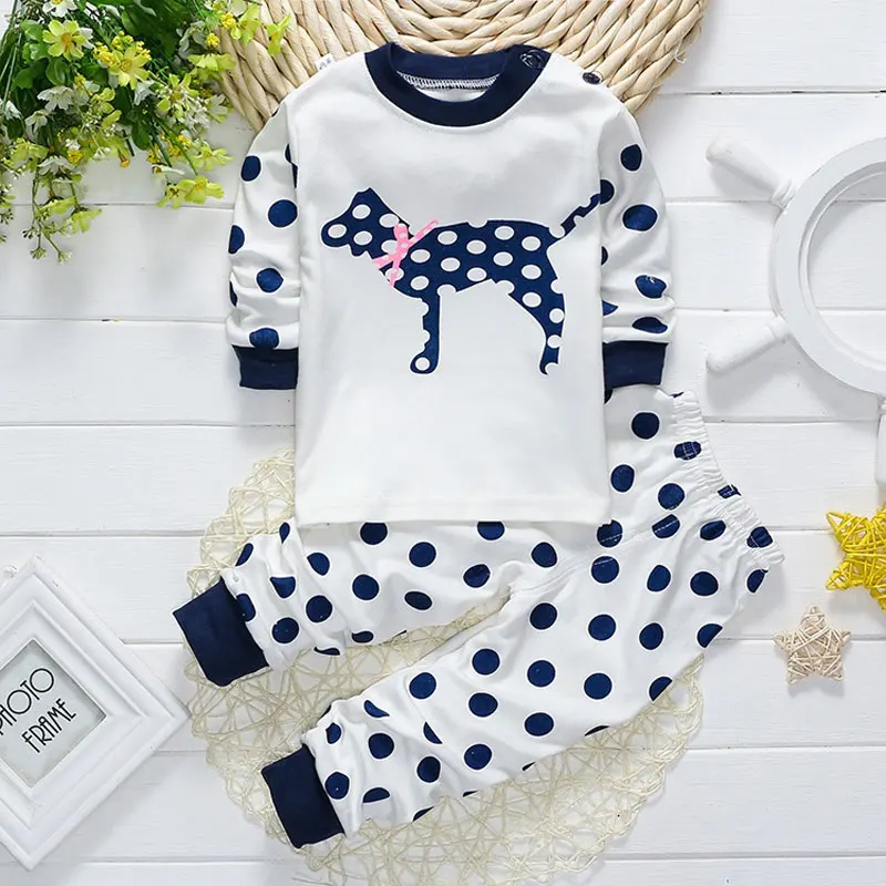 Spring infant baby boys girls clothes sets outfits cotton animal sports suit for newborn baby boys girls clothing pajamas sets