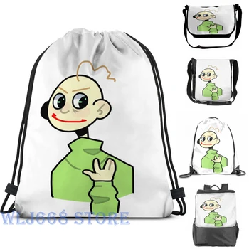 

Funny graphic print shoulder Bags women baldi's basics Single shoulder backpack travel for men Gym Bag