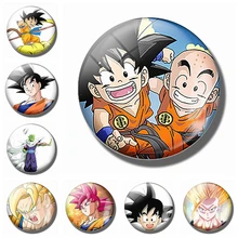 8 шт./компл. Dragon Ball Z Goku магнит на холодильник Японии манга романа с фокусным расстоянием 25 мм Стекло купол магнитный холодильник Стикеры холодильник Memo домашний декор