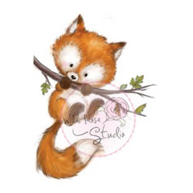 

2019 Transparent Clear Silicone Stamp Set for DIY Scrapbooking/Photo Album Card Making Decorative Stamps fox