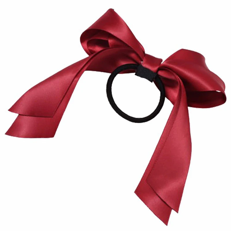 Модная лента повязка на голову для ребенка элегантные эластичные повязки на голову резинка-пружинка для волос Веревка/кольцо для волос резинка для волос - Цвет: Красный