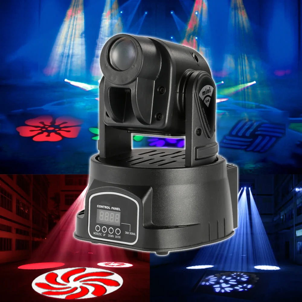 

Classics Mini Moving Head Light 4pcs/lot 15W LED Stage Lights DMX 512 5/13 Channels Lamp For Party