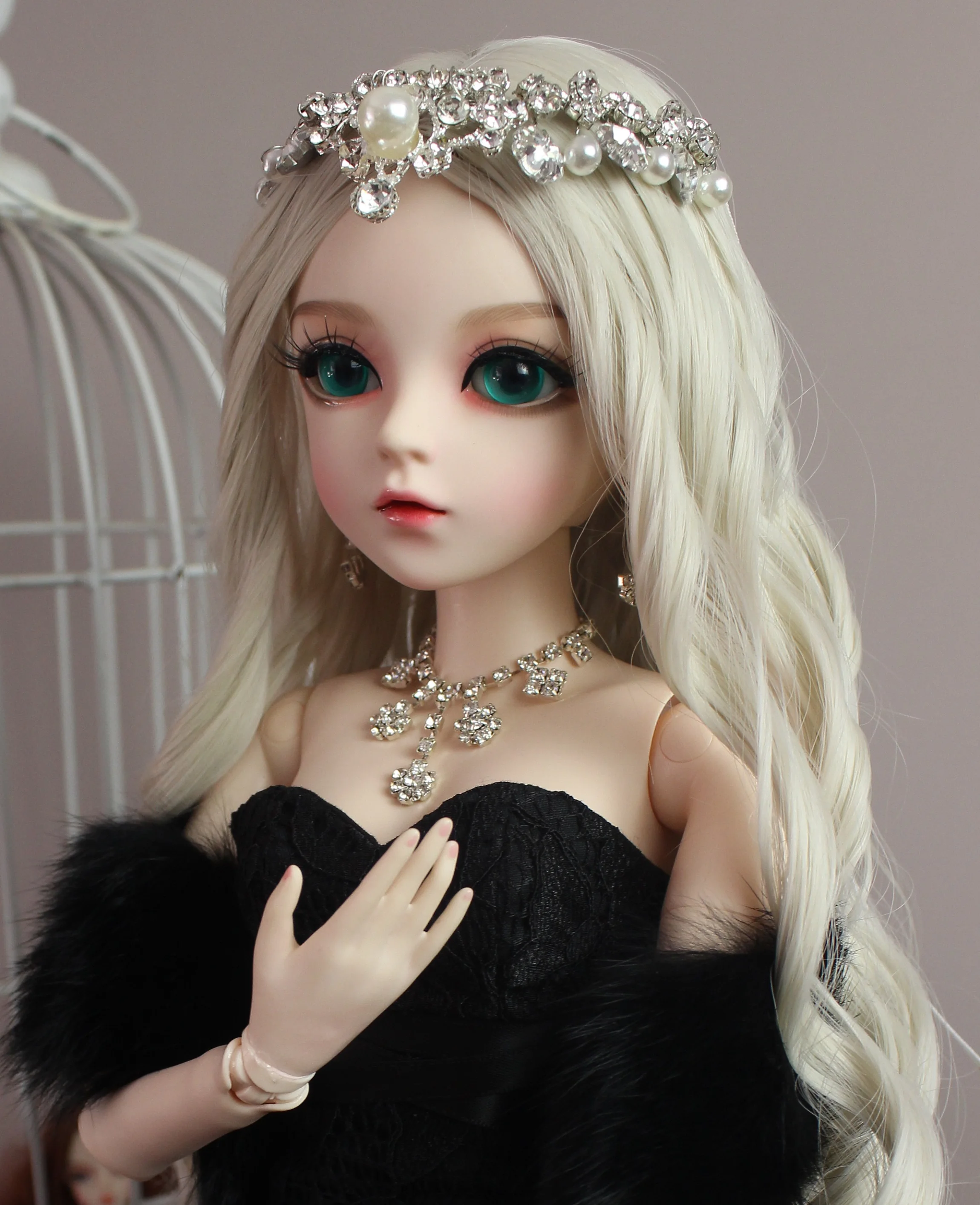 BJD 1/3 шарнирная кукла подарки для девочек ручная роспись макияж fullset Лолита/кукла принцесса с торжественное платье Звездная ночь