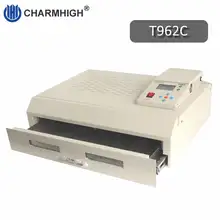 T962C печь с обратным течением воздуха 600*400 мм 2500 Вт инфракрасный нагреватель BGA SMD Пайка SMT сварка, сатиновый низ, 110 V 220 V