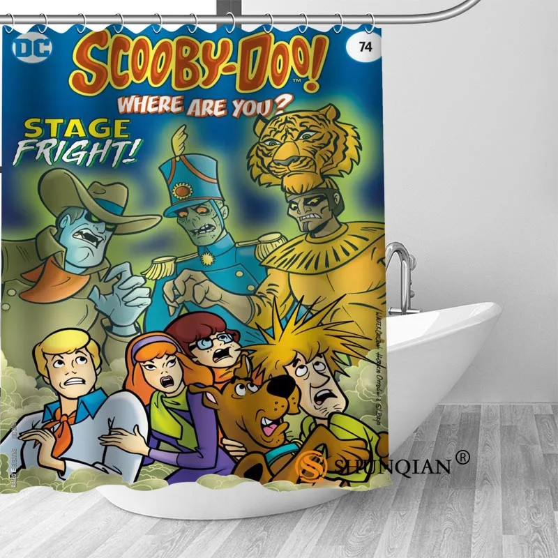 Пользовательские занавески для душа Scooby Doo, занавески для ванной комнаты, высокое качество, полиэстер, занавески для ванной, для дома, отеля, украшения для ванной комнаты - Цвет: Shower Curtain